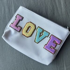 “LOVE” Emporio Armani makeup bag.  Detachable mini bag! (BRIDAL)